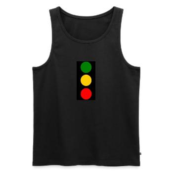 traffic lights - Men's Premium Organic Tank Top - black - Front - AI Model Male 178 light (178cm)