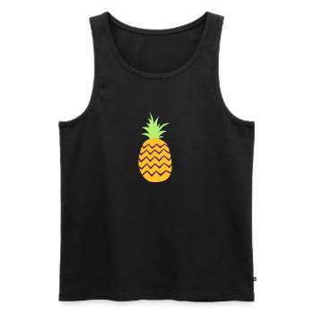 pineapple - Men's Premium Organic Tank Top - black - Front - AI Model Male 178 light (178cm)