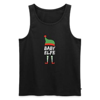 Weihnachten Baby Elfe Geschenk Kind Kinder - Männer Premium Bio Tank Top - Schwarz - Vorne - Michal (187cm)
