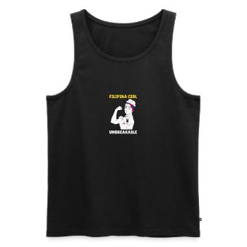 Philippinen Filipina Stolz Flagge Pinay I Geschenk - Männer Premium Bio Tank Top - Schwarz - Vorne - AI Model Male 178 light (178cm)