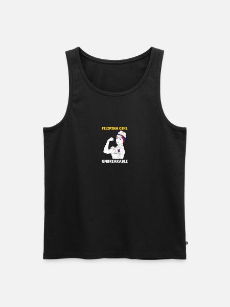 Filippinene Filipina stolthet flagg Pinay I gave - Premium økologisk Tanktop for menn - svart