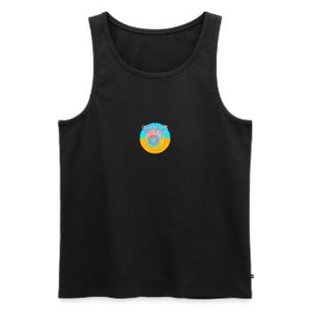 Freedom for doughnuts - Men's Premium Organic Tank Top - black - Front - AI Model Male 178 light (178cm)