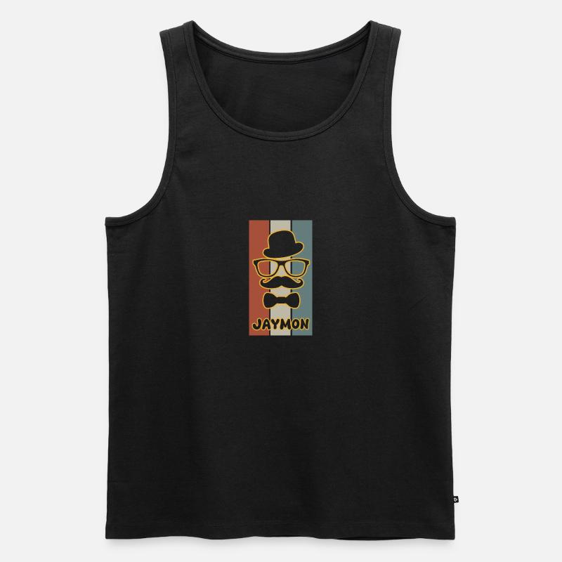 Jaymon - Männer Premium Bio Tank Top - Schwarz