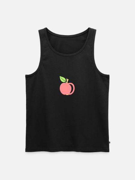 Apfel - Männer Premium Bio Tank Top - Schwarz