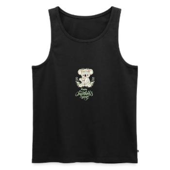 Koala Lover Hug Floral Mum Happy Mother's Day - Männer Premium Bio Tank Top - Schwarz - Vorne - Michal (187cm)