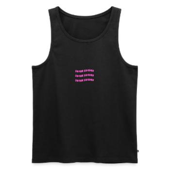 so far so good pink - Men's Premium Organic Tank Top - black - Front - AI Model Male 178 light (178cm)
