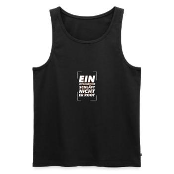 Informatiker Programmierer Admin Nerd Geschenk - Männer Premium Bio Tank Top - Schwarz - Vorne - Michal (187cm)