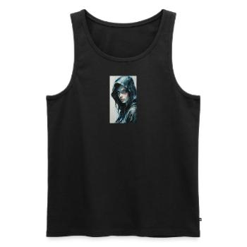 Wunderschöne Frau - Männer Premium Bio Tank Top - Schwarz - Vorne - Michal (187cm)