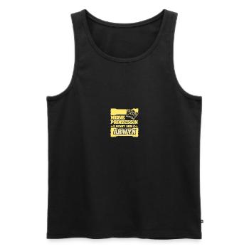 Nom de la fille Arwyn - Débardeur bio Premium Homme - noir - Devant - Michal (187cm)