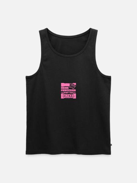 Freya als Mädchenname - Männer Premium Bio Tank Top - Schwarz