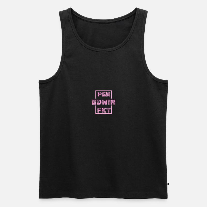 Edwin Edwin - Männer Premium Bio Tank Top - Schwarz