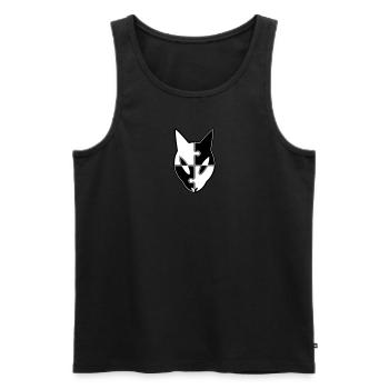 Puzzled Ekuroeil - Men's Premium Organic Tank Top - black - Front - AI Model Male 178 light (178cm)