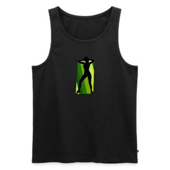 Aerobics Aerobic Aerobic - Männer Premium Bio Tank Top - Schwarz - Vorne - Michal (187cm)