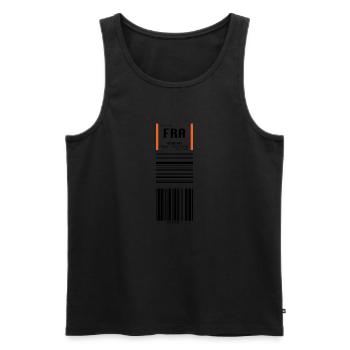 Flughafen Frankfurt FRA - Männer Premium Bio Tank Top - Schwarz - Vorne - Michal (187cm)