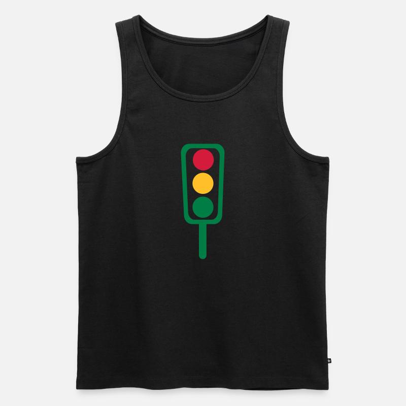 Ampel - Männer Premium Bio Tank Top - Schwarz