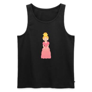 Princess - Men's Premium Organic Tank Top - black - Front - AI Model Male 178 light (178cm)