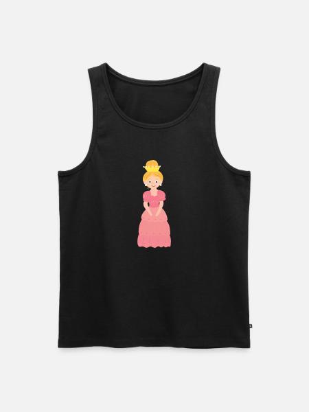 Princess - Men's Premium Organic Tank Top - black