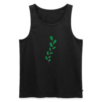Flower Flower Plant - Men's Premium Organic Tank Top - black - Front - AI Model Male 178 light (178cm)