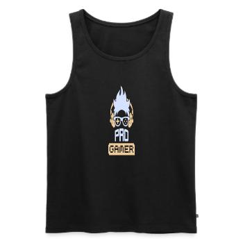 Pro Gamer - Männer Premium Bio Tank Top - Schwarz - Vorne - Michal (187cm)