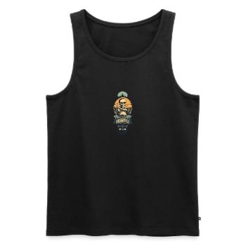 Skateboard - Men's Premium Organic Tank Top - black - Front - Michal (187cm)