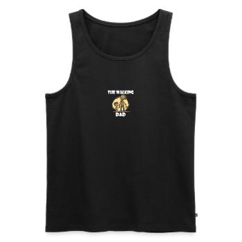 The walking dad - Männer Premium Bio Tank Top - Schwarz - Vorne - Michal (187cm)