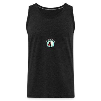 Supermom - Männer Premium Bio Tank Top - Anthrazit - Vorne - Alexander (188cm)