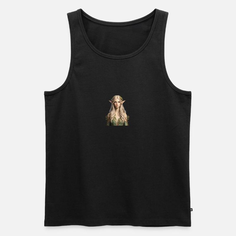 Schöne elfe/elbe - Männer Premium Bio Tank Top - Schwarz