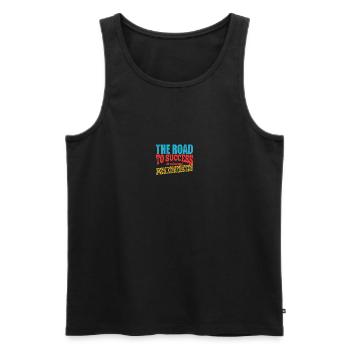 Konstruktion lustig - Männer Premium Bio Tank Top - Schwarz - Vorne - AI Model Male 178 light (178cm)