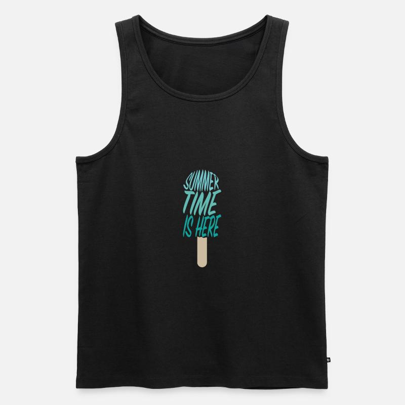 Summer is Here - Männer Premium Bio Tank Top - Schwarz