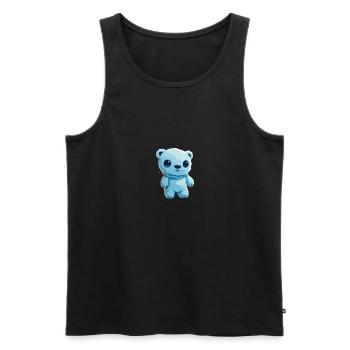 Cute little teddy bear - Men's Premium Organic Tank Top - black - Front - Michal (187cm)
