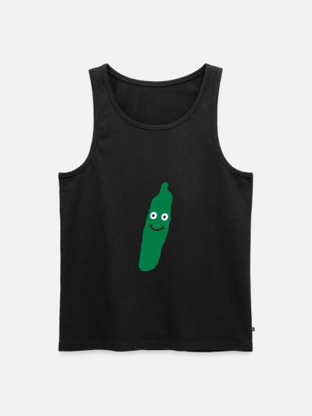 gurke Baby Geschenk Geburt Schwangerschaft - Herre Premium økologisk tanktop - sort
