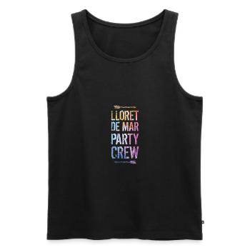 Lloret De Mar Party Crew Dire - Débardeur bio Premium Homme - noir - Devant - Michal (187cm)