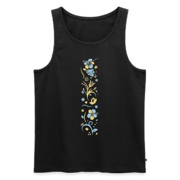 ARM SPRING - Men's Premium Organic Tank Top - black - Front - AI Model Male 178 light (178cm)