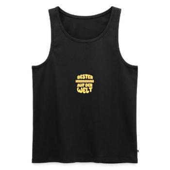 Herzchirurg als Berufung - Männer Premium Bio Tank Top - Schwarz - Vorne - AI Model Male 178 light (178cm)