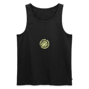 2017 - Männer Premium Bio Tank Top - Schwarz - Vorne - AI Model Male 178 light (178cm)