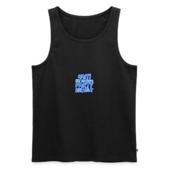 Haïti comme Haïti - Débardeur bio Premium Homme - noir - Devant - Michal (187cm)