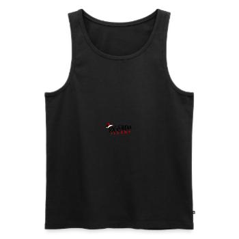 Équipe de Noël - Débardeur bio Premium Homme - noir - Devant - AI Model Male 178 light (178cm)