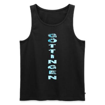 Göttingen Germany City Font Skyline Home - Men's Premium Organic Tank Top - black - Front - Michal (187cm)