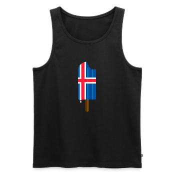Taste of Iceland - Men's Premium Organic Tank Top - black - Front - AI Model Male 178 light (178cm)
