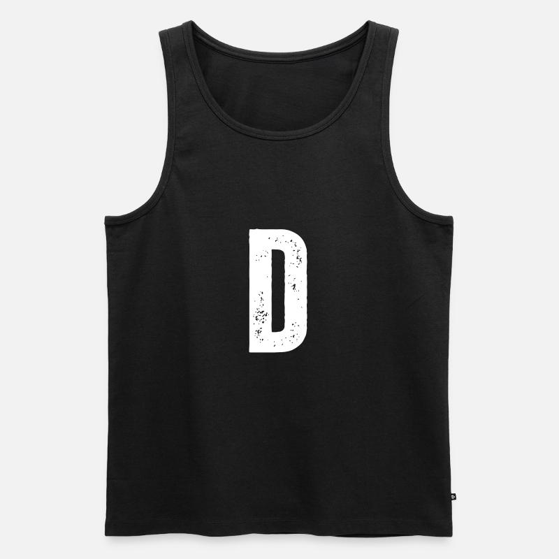 D - Débardeur bio Premium Homme - noir