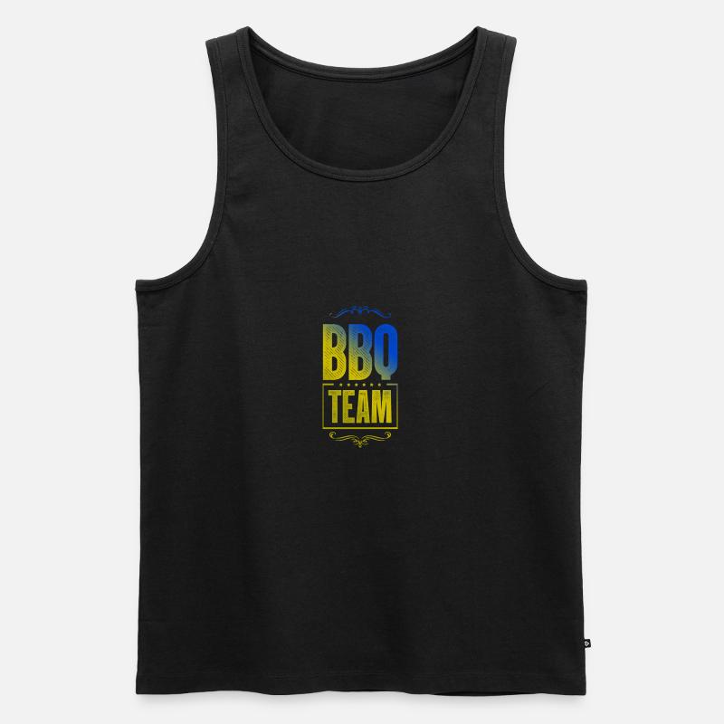 Bbq Crew - Männer Premium Bio Tank Top - Schwarz