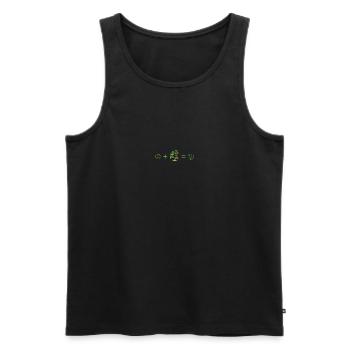Les plants de tomates rendent le jardinage de tomates heureux et amusant - Débardeur bio Premium Homme - noir - Devant - AI Model Male 178 light (178cm)