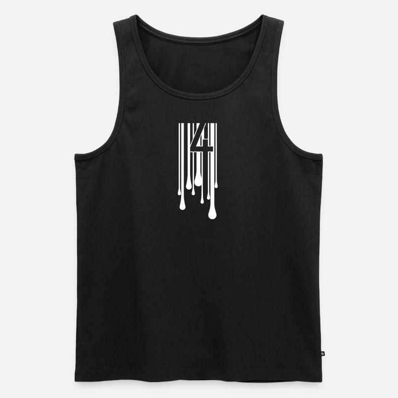 4CODE. Melting - Men's Premium Organic Tank Top - black