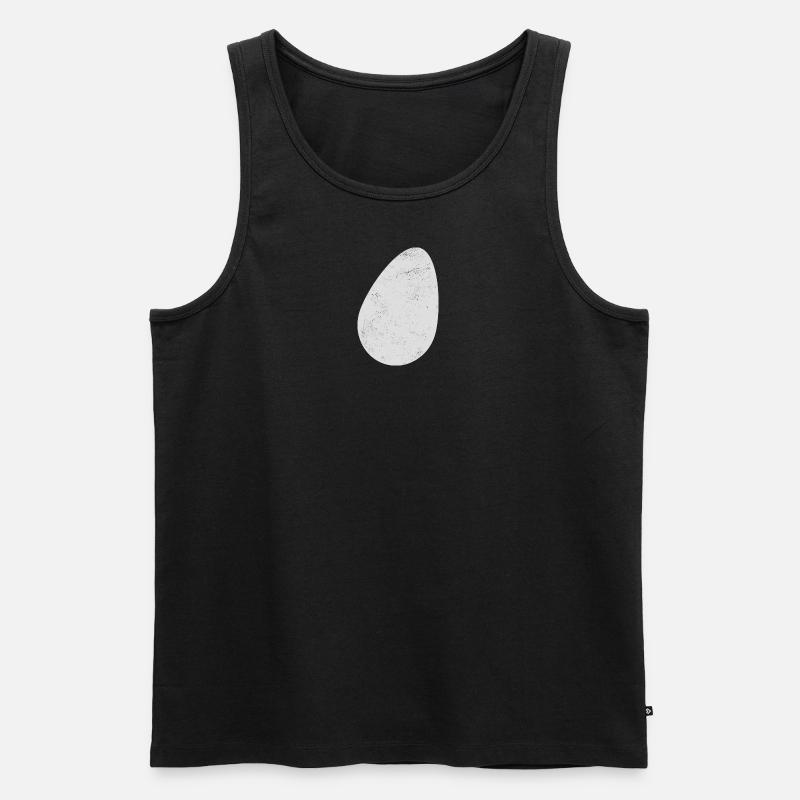 Easter Egg - Happy Easter - Men's Premium Organic Tank Top - black