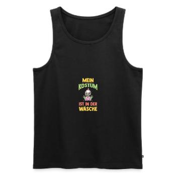 Karnevalskostüm Fasching Karneval - Männer Premium Bio Tank Top - Schwarz - Vorne - Michal (187cm)