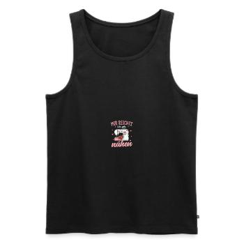 Näherin Geschenk Näherinnen Schneiderinnen - Männer Premium Bio Tank Top - Schwarz - Vorne - Michal (187cm)
