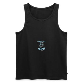 Quad Quadbike Quadfahrer Geschenk - Männer Premium Bio Tank Top - Schwarz - Vorne - AI Model Male 178 light (178cm)