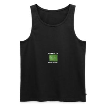 Schiedsrichter Abseitsregel Schiri Trikot Geschenk - Männer Premium Bio Tank Top - Schwarz - Vorne - Michal (187cm)