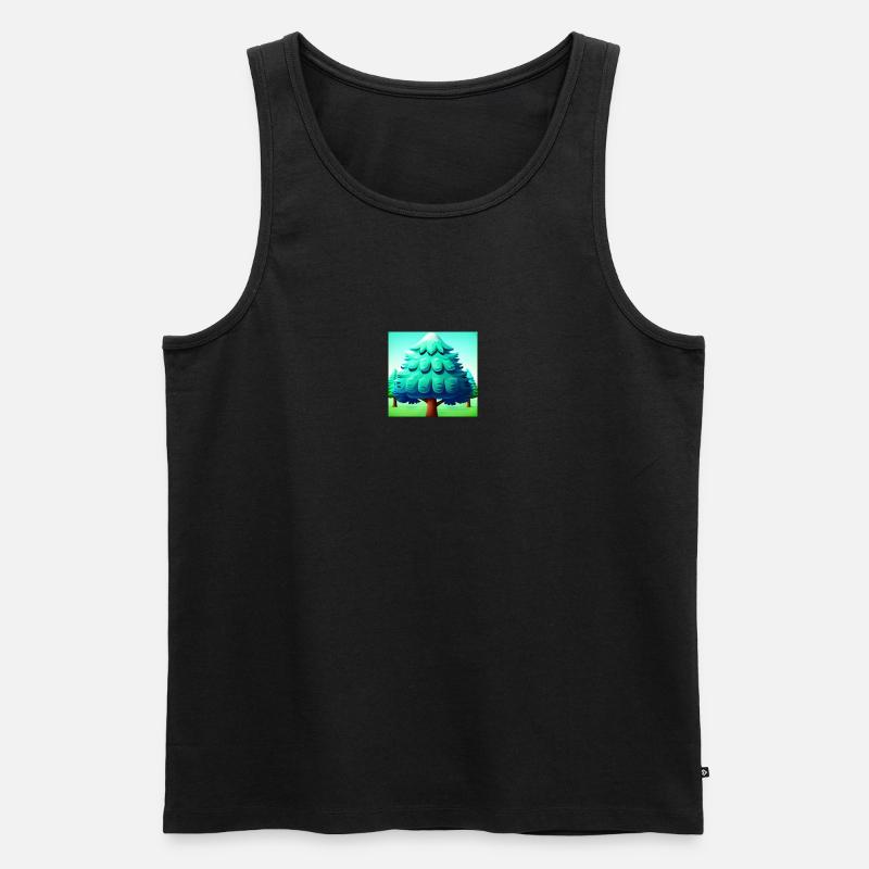 Jelly Tree - Männer Premium Bio Tank Top - Schwarz