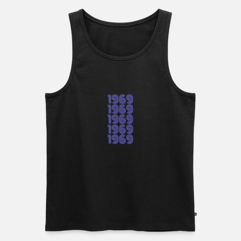 1969 - Männer Premium Bio Tank Top - Schwarz